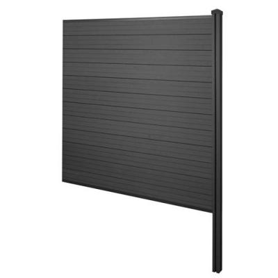 Brise-vue en WPC Sarthe, poteaux en WPC extension, 188cm anthracite