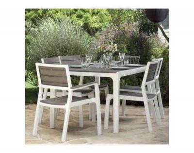 Table Keter Harmony blanc - capuvvino 160x90 cm