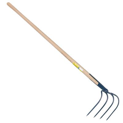 Croc &agrave; fumier &agrave; soie 4 dents 21cm emmanch&eacute; 135 - Outils Perrin