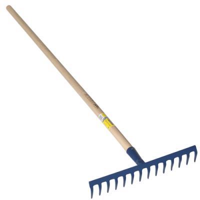 Outils Perrin - R&acirc;teau 12 dents courbes emmanch&eacute; 1,65m
