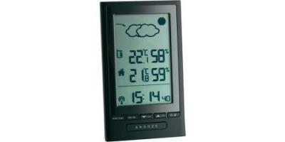 Tfa Dostmann - Station m&eacute;t&eacute;o radiopilot&eacute;e num&eacute;rique 351122 noir