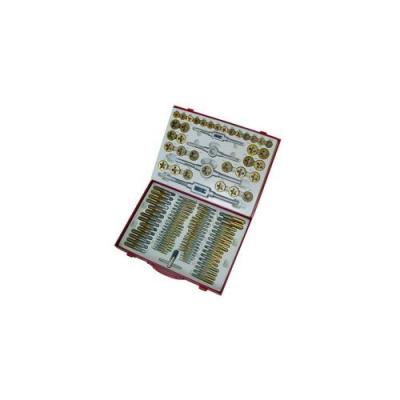 Coffret 110 tarauds et fili&egrave;res m&eacute;triques hss TiN - GBM110TIN Holzmann