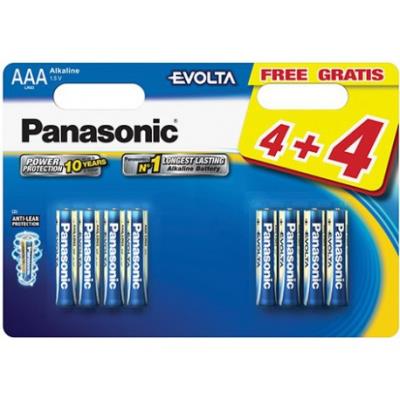 Panasonic Panasonic EVOLTA AAA/LR03&nbsp;Alkaline Batterie&nbsp;&ndash;&nbsp;(lot de 8)