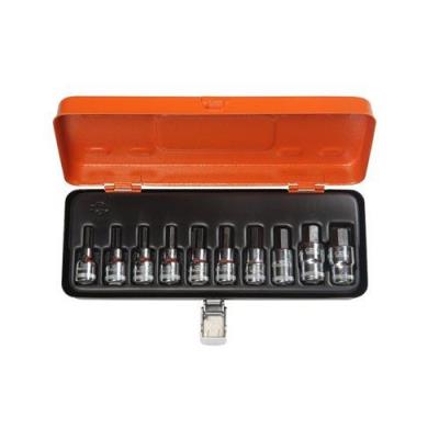 Bahco Jeu De Cl&eacute;s &Agrave; Douille 1/2, 6 Pans, 10 Pi&egrave;ces