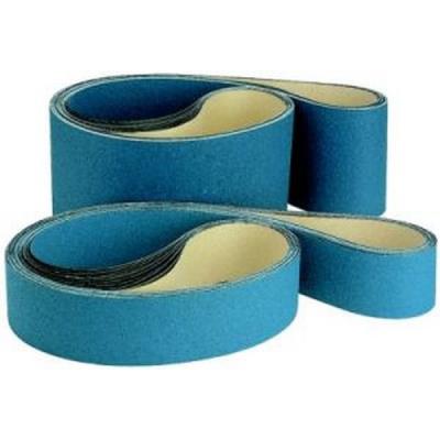 Bande abrasive, de 150 x 2000 mm, corindon au zirconium, Grain : 80