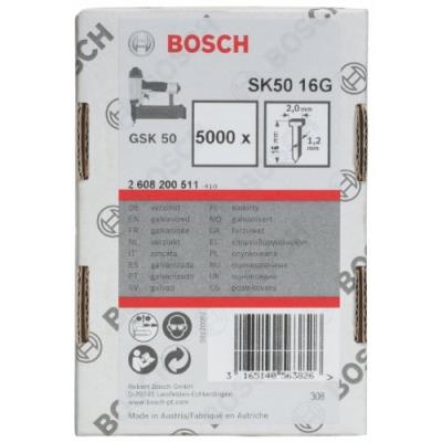 Bosch Accessories Pointe &agrave; T&ecirc;te Frais&eacute;e, Grey, SK50 16G 1,2 mm, 16 mm