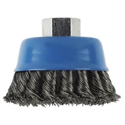 Bosch 75 Mm Brush Cup Braided Wire Brass Grinder Argent&eacute;