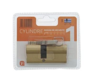 Bricard 1444 Cylindre pratic 30 + 40 Laiton double entr&eacute;e/niveau de s&eacute;curit&eacute; 1