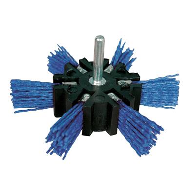 Brosse &eacute;ventail nylon, 100 mm grain fin, 100 Mm, Fin