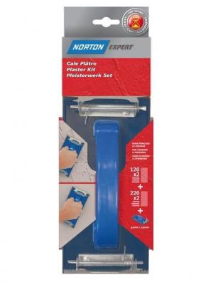 Norton Cale &agrave; poncer sp&eacute;ciale pl&acirc;tre + 4 Garnitures 115 x 280 Assortis