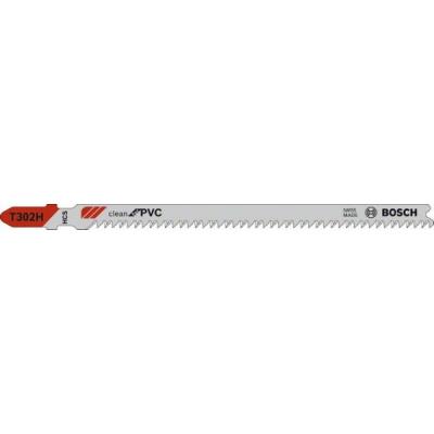 Bosch - Lot de lames de scie sauteuse Clean for pvc T302H - x 5