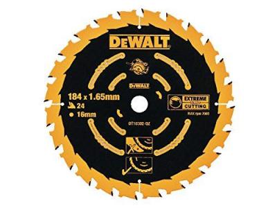 Dewalt DT10302-QZ Lame de scie portative 24WZ, Argent, 184/16mm