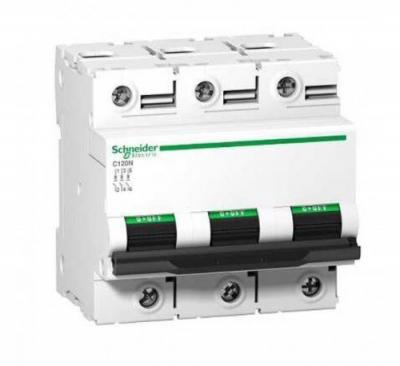 Disjoncteur C120N 3P 100 a courbe c 10 kA Schneider A9N18367