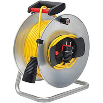 Enrouleur de c&acirc;ble &eacute;lectrique jardin L.33m HO5VVF 3G1.5, BRENNENSTUHL