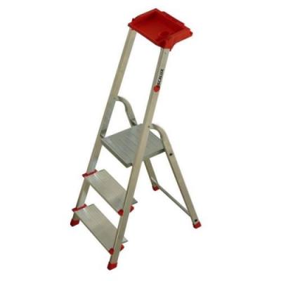 Escalux Escabeau 3 Marches Confortlux2 Avec Tablette Porte-Outils