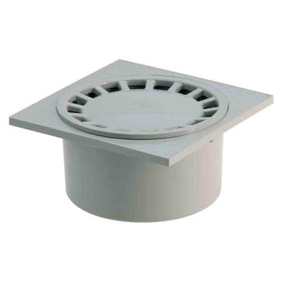 Girpi - Siphon de sol pvc 150 x 150 - gris