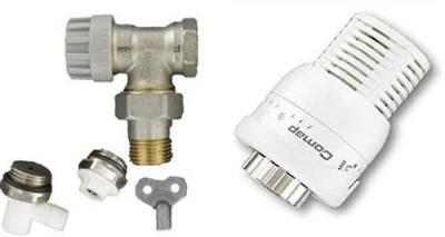 Kit S1 M28 complet thermostatique &eacute;querre 1/2'' (15x21)et accessoires