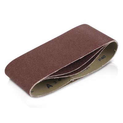 Lot De 3 Bandes De Pon&ccedil;age - Grain 80 - 100 X 560 Mm