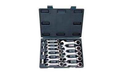 Ks tools 503. 4653 coffret mini cl&eacute; mixte r&eacute;versible &agrave; cliquet gear plus 16 pi&egrave;ces 8 &agrave; 19 mm
