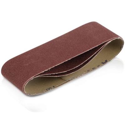Lot de 3 bandes abrasives 75 x 533 mm Grain 80