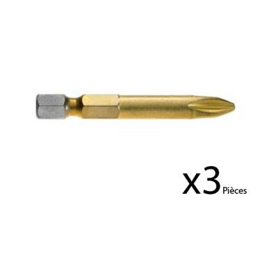 Pack de 3 embouts MAXGRIP PH3 49mm - BOSCH - 2607001553