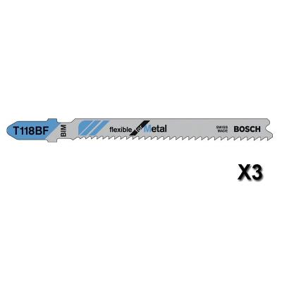 BOSCH Lame de scie sauteuse T 118 BF - id&eacute;ale pour le m&eacute;tal