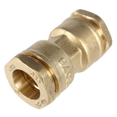 Raccord laiton manchon &eacute;gal sumo pour tube pe &Oslash;32 mm - brut