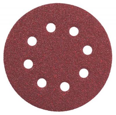 Metabo Jeu de 25 feuilles abrasives adh&eacute;sive, 125 mm sort, 631583000