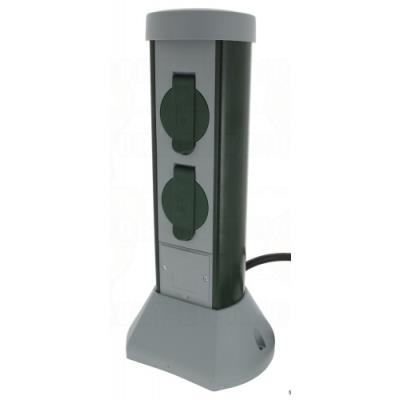 Aric - mini borne de jardin 2 prises 16 a + terre ext&eacute;rieur