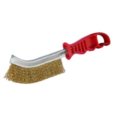 Brosse M&eacute;tallique Convexe Fils En Acier Laitonn&eacute; 8200276 Outifrance