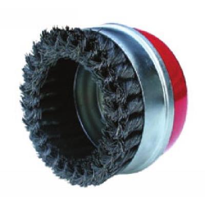 Brosse M&eacute;tallique Rotative &Oslash; 100 Mm &Agrave; Fils Ondul&eacute;s