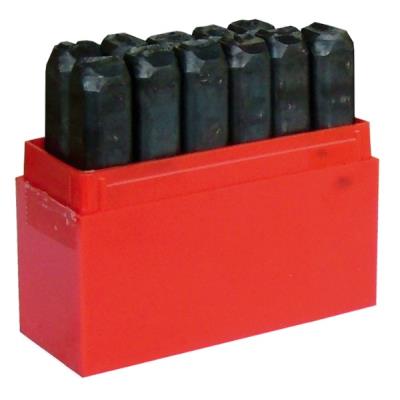 Jeu de chiffres &agrave; frapper sur m&eacute;taux 4 mm Outilfrance