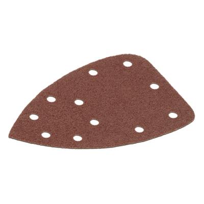 Lot de 5 patins triangulaires auto-agrippants - grain 80 - 165x165x100 mm