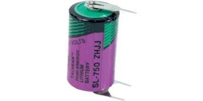 Pile sp&eacute;ciale 1/2 R6 lithium SL750PT picots &agrave; souder en U 3.6 V 1100 mAh 1 pc(s)