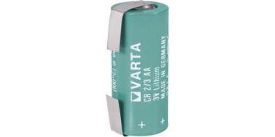 Pile sp&eacute;ciale CR 2/3 AA LF lithium 6237 cosses &agrave; souder en U 3 V 1350 mAh 1 pc(s)
