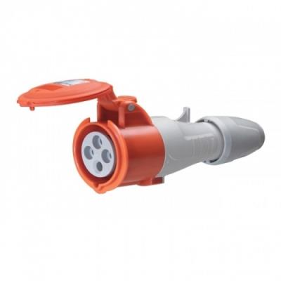 Prise Droite Femelle 16 Amp&egrave;res 3P+N+T Ip44 Rouge - Legrand 555109