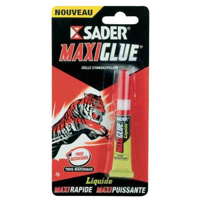 SADER Maxiglue Colle Instantan&eacute;e Cyano Tous Usages - 3g