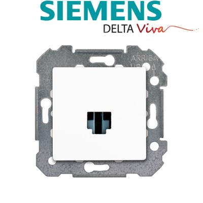 Siemens Delta Viva Prise Rj45 Cat&eacute;gorie 6 Blanc Sie003490