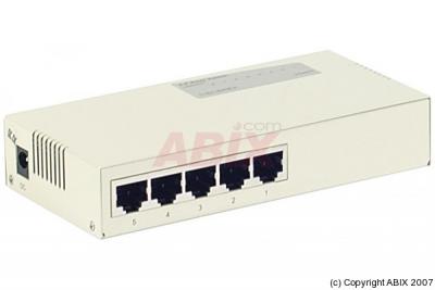 Dacomex Switch 5 ports ethernet 10/100, technologie nway, 10/100 mbps