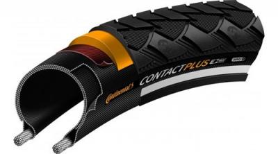 Pneu Continental Contact Plus Touring - Noir/R&eacute;fl&eacute;chissant