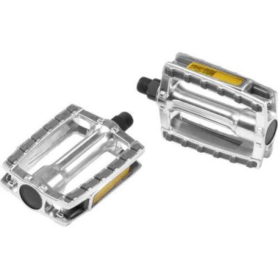 Ergotec plate-forme p&eacute;dales ville v&eacute;lo 9/16 pouces argent