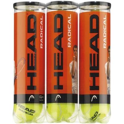 Head radical balles de tennis lot de 3 (12 balles)
