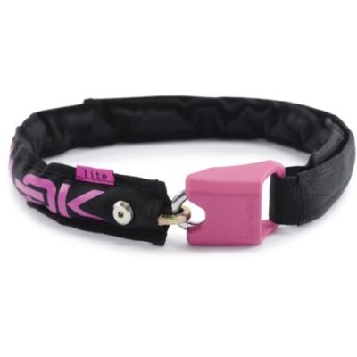 Hiplok lite portable cha&icirc;ne antivol pour v&eacute;lo s noir - noir rose