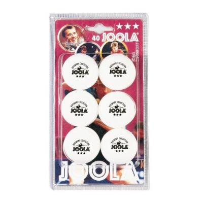 Joola rosskopf balles de tennis de table 3 &eacute;toiles blanc lot de 6 