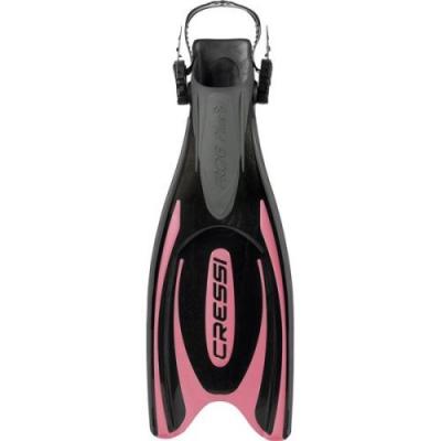 Cressi Fins Frog Plus Palme r&eacute;glables Adulte Mixte, Noir/Rose, S/M