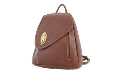 Sac &agrave; dos Katana cuir de Vachette K 322016 - Marron - Cuir - Femme