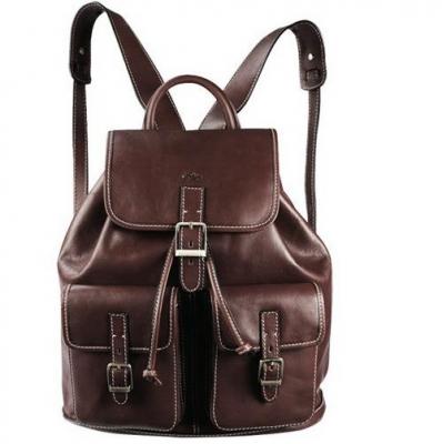 Sac &agrave; dos Katana Cuir de Vachette K 32543 - Chocolat