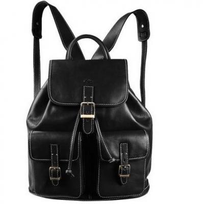 Sac &agrave; dos Katana Cuir de Vachette K 32543 - Noir - Cuir - Femme