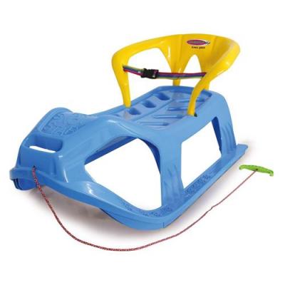 Snow Play Tra&icirc;neau Snow-Star 90cm bleu avec soutien du dos