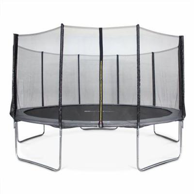 Trampoline Rond &Oslash; 460 Cm Gris Avec Son Filet De Protection - Neptune - Trampoline De Jardin 460 Cm